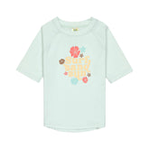 Lassig Flowers UV Korumalı Kısa Kollu Mayo Tişört Sea Foam